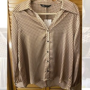 Zara Button Down Blouse